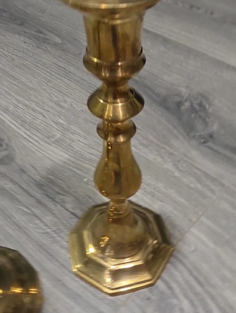 Brass VintageCandlestick Holders Set Of 3